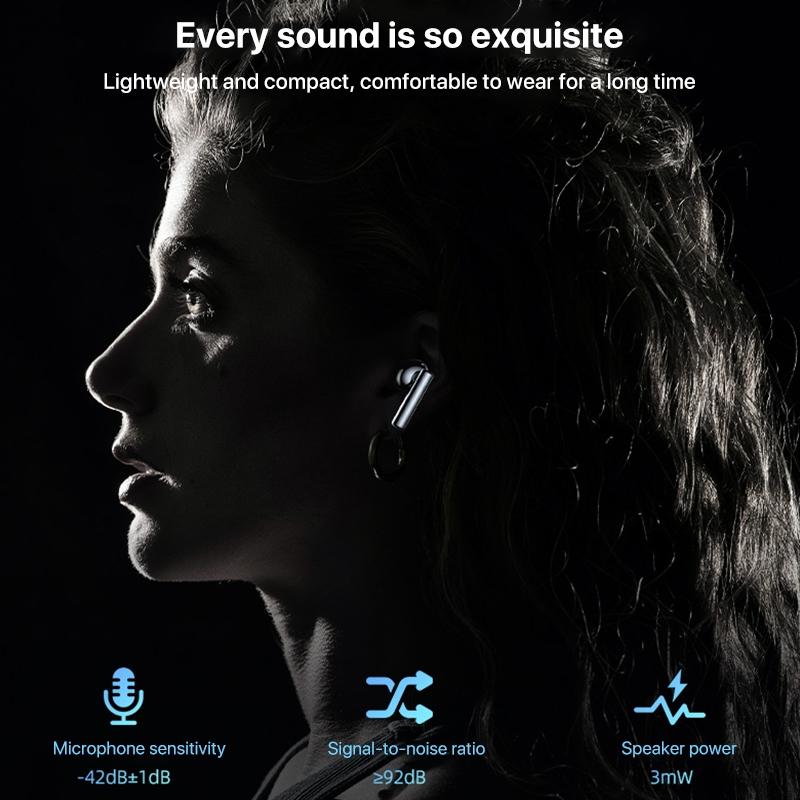 Wireless Bluetooth 5.0 Earphones With Anc And Led Display For Clear Sound Control