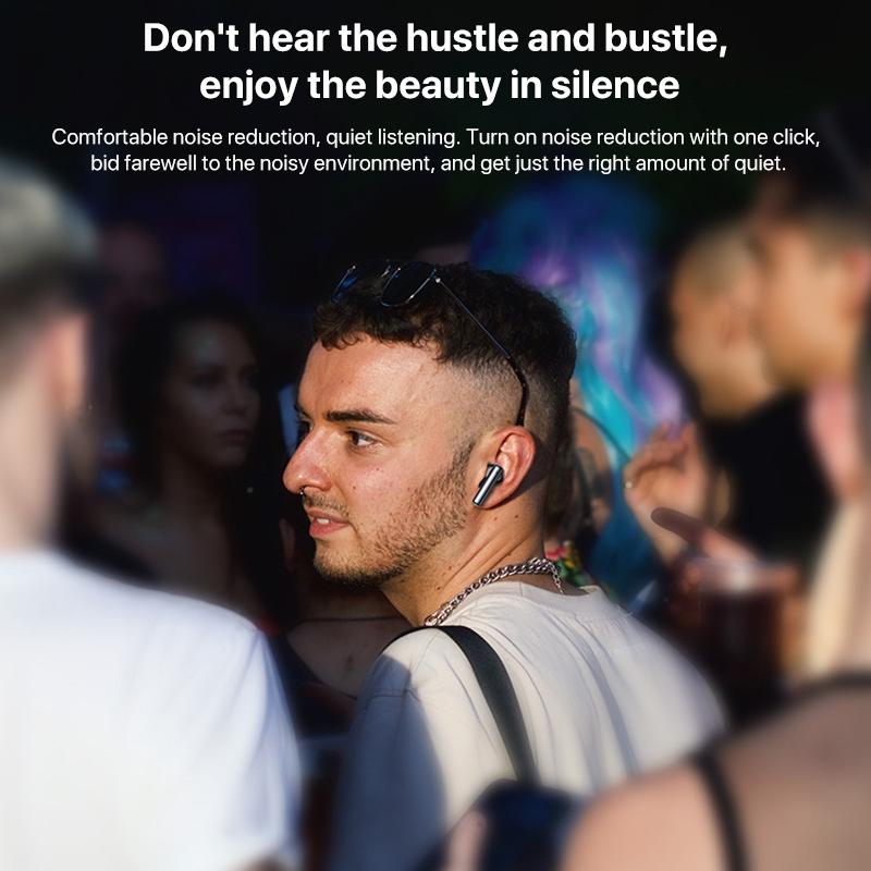 Wireless Bluetooth 5.0 Earphones With Anc And Led Display For Clear Sound Control