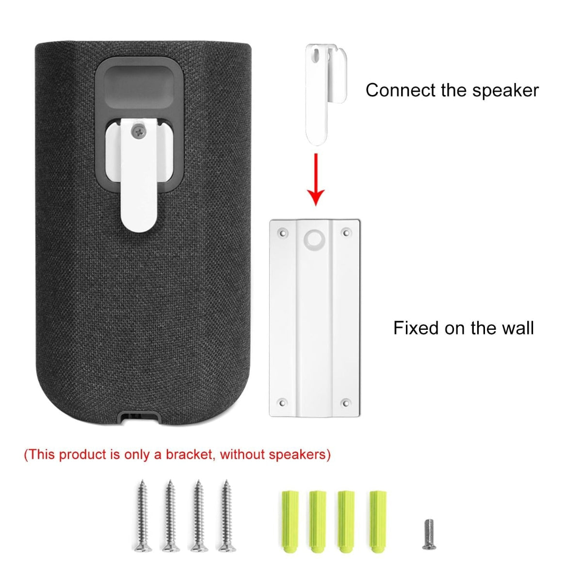 Wall Mounted Bracket For Sony Sa Rs5 Compact Speakers