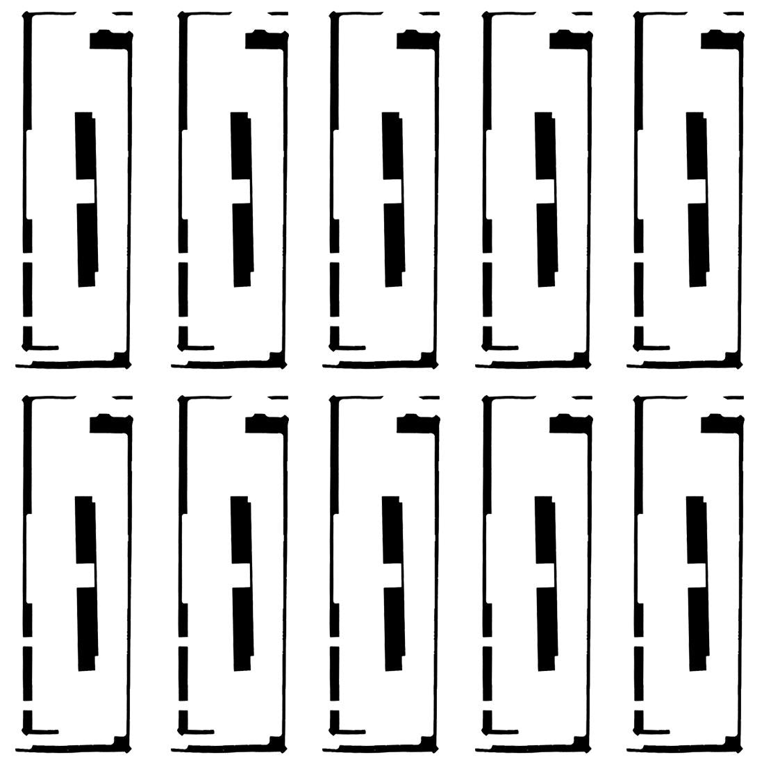 10 Piece Adhesive For Ipad 4 New 3 Touch Panel Digitizer Replacement