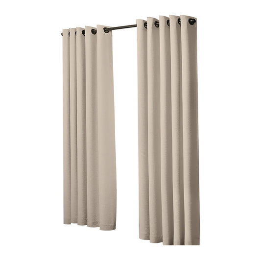1 Sets of Sello 1 Sets Of 2X Blockout Curtains Panels 3 Layers Beige 180 230Cm