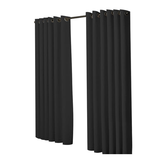 1 Sets of Sello 1 Sets Of 2X Blockout Curtains Panels 3 Layers Black 240 230Cm