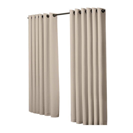 1 Sets of Sello 1 Sets Of 2X Blockout Curtains Panels 3 Layers Beige 240 230Cm