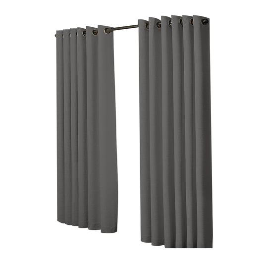 1 Sets of Sello 1 Sets Of 2X Blockout Curtains Panels 3 Layers Charcoal 240 230Cm