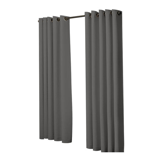 1 Sets of Sello 1 Sets Of 2X Blockout Curtains Panels 3 Layers Charcoal 180 230Cm