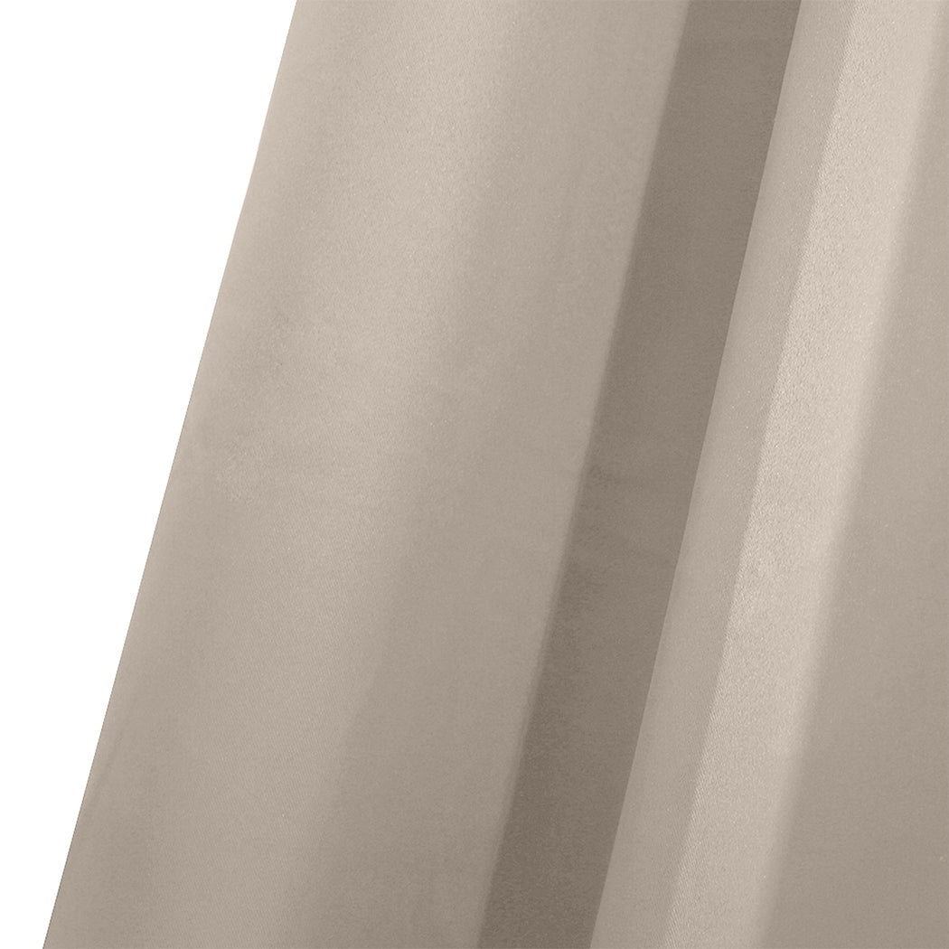 1 Sets of Sello 1 Sets Of 2X Blockout Curtains Panels 3 Layers Beige 180 230Cm