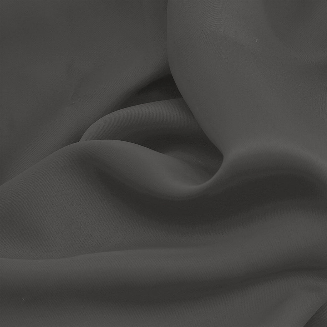 1 Sets of Sello 1 Sets Of 2X Blockout Curtains Panels 3 Layers Charcoal 132 160Cm