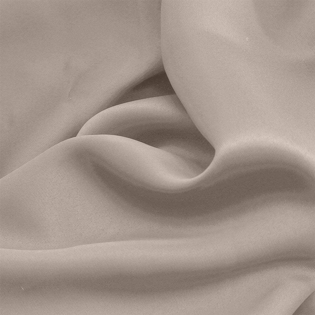 1 Sets of Sello 1 Sets Of 2X Blockout Curtains Panels 3 Layers Beige 180 230Cm