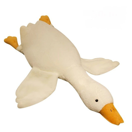 Side Sleep Body Pillow Huge White Goose Stuffed Animal Sleeping 130 Centimetre