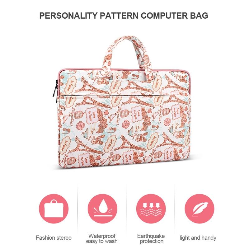 Waterproof Canvas Handbag For 13.3 Inch Laptops And Accessories