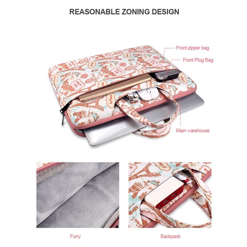 Waterproof Canvas Handbag For 13.3 Inch Laptops And Accessories