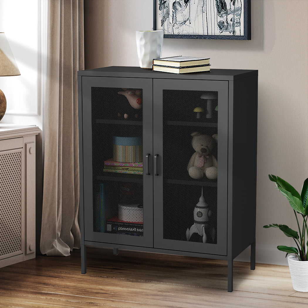 80Cm X 40Cm 101.5Cm Storage Cabinet Steel Kitchen Black
