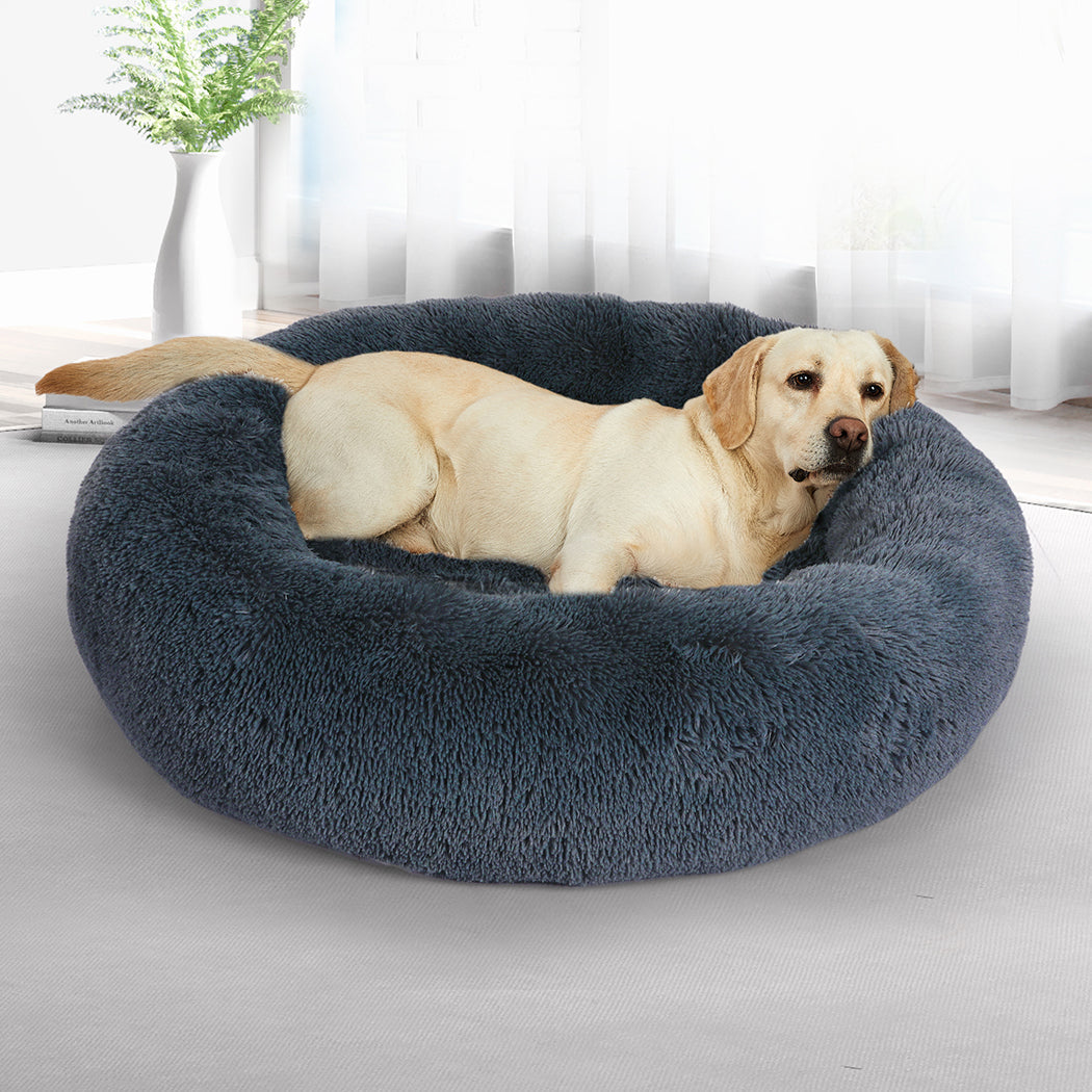 Pawz Extra Large Dark Grey Calming Pet Bed For Dogs