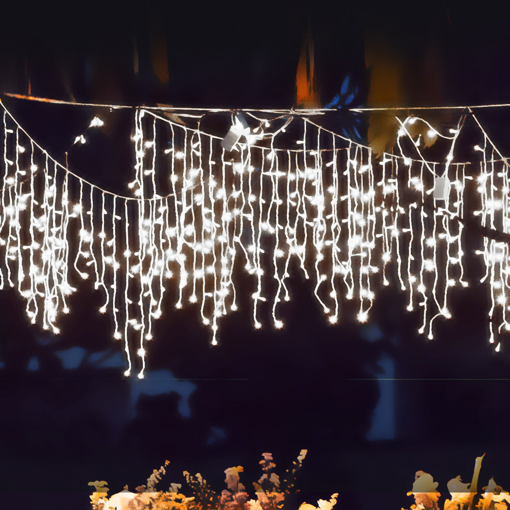 Curtain Fairy String Lights Wedding Cool White 300 Led