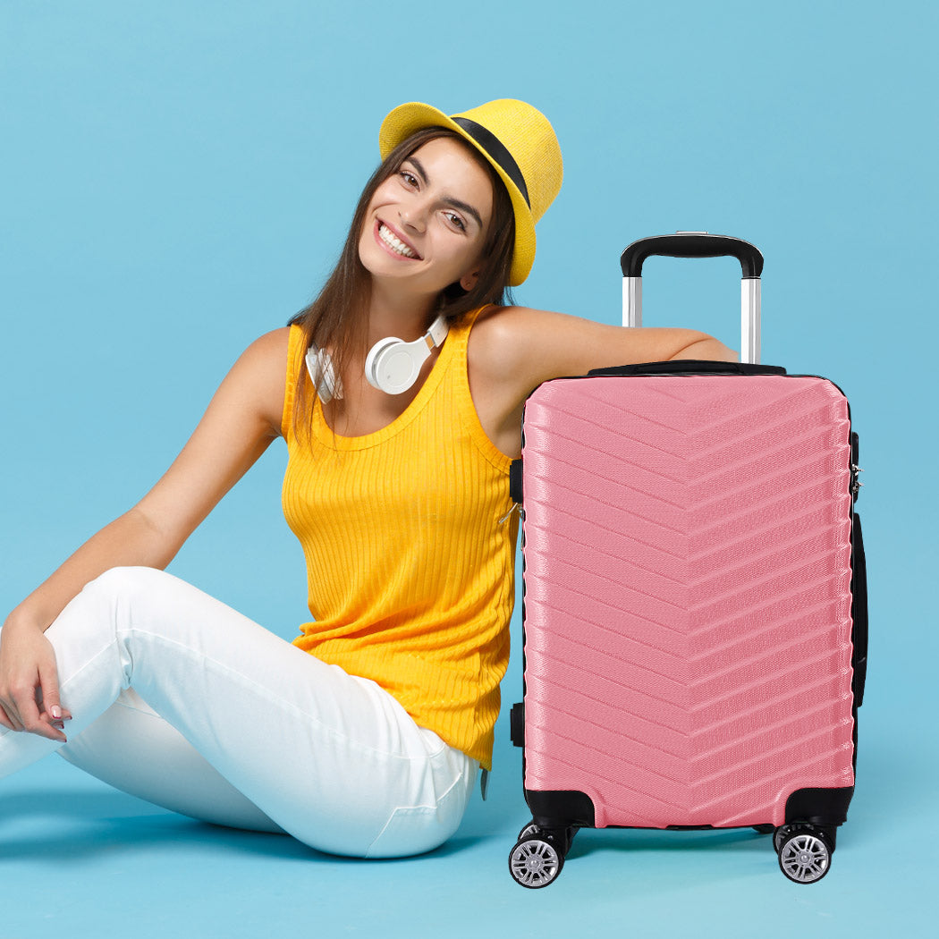 Slimbridge 20" Carry On Travel Luggage Rose Inch