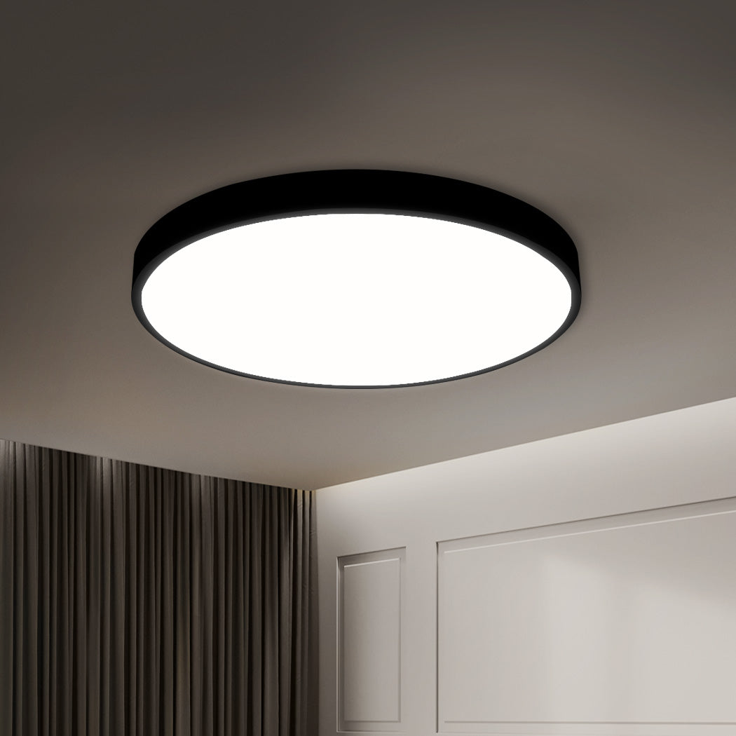 3-Colour Ultra-Thin 36W Led Ceiling Light 5Cm Black For Modern Home Illumination