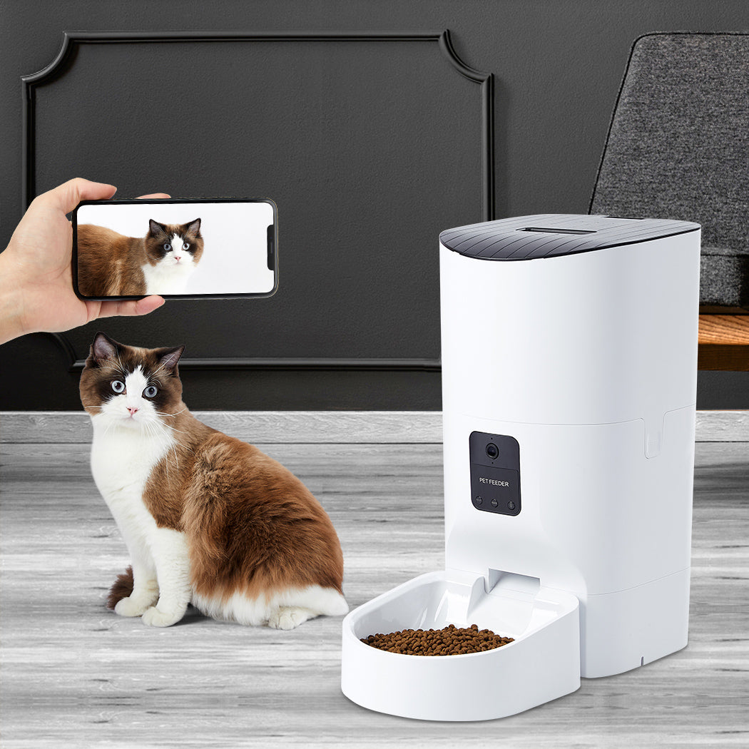 Pawz 9L Auto Pet Feeder Automatic Camera Remote Feeding And Monitoring For Pets