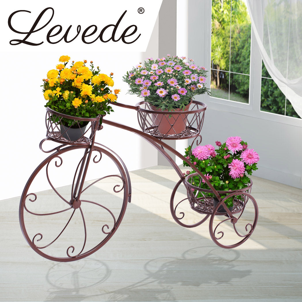 2X Plant Stand Outdoor Indoor Bronze 78Cm 17Cm 52Cm