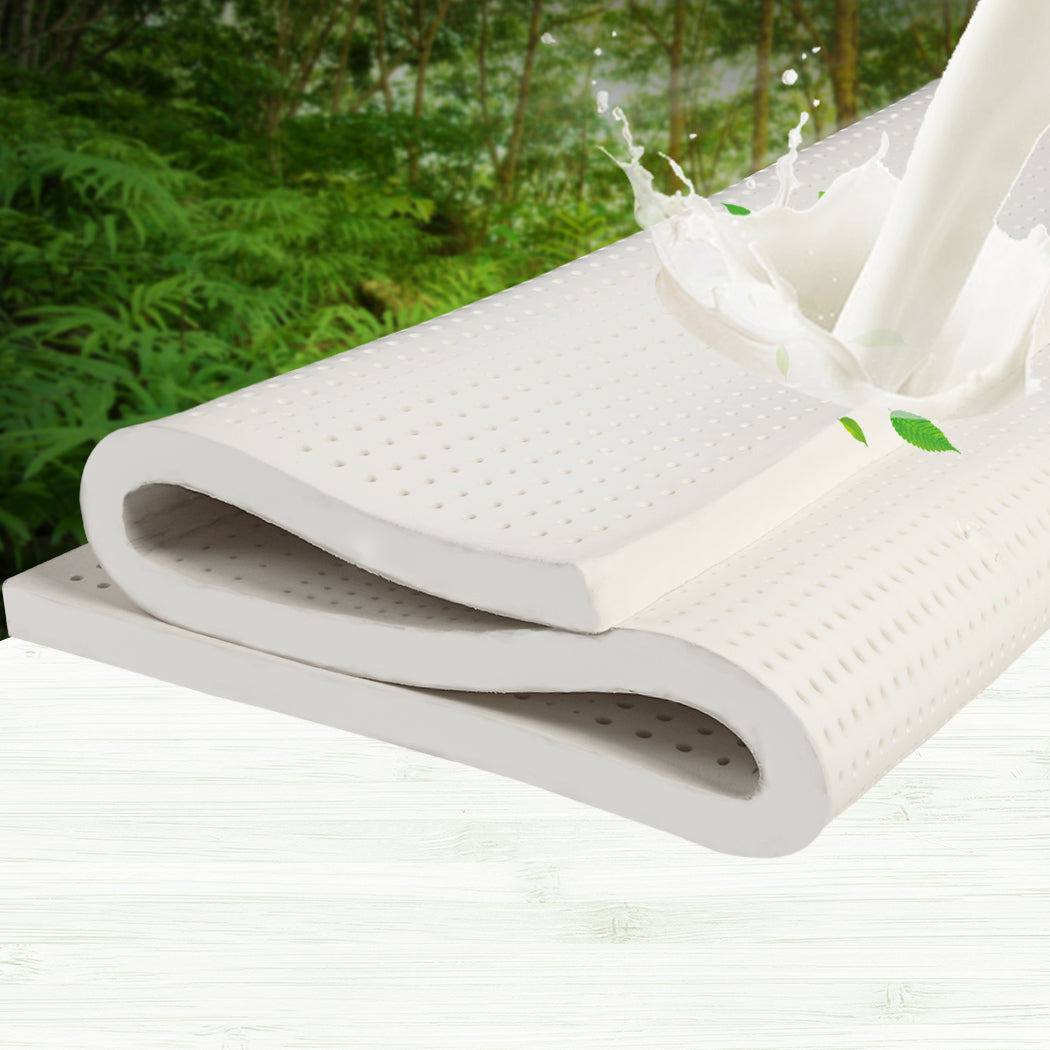 Dreamz Latex Mattress Topper Queen Bed