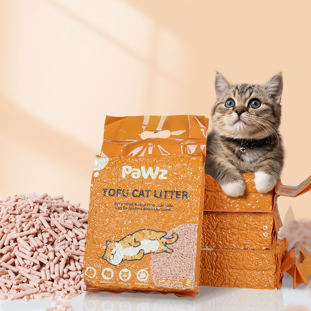 Pawz 2.5Kg Tofu Cat Litter Clumping Peach