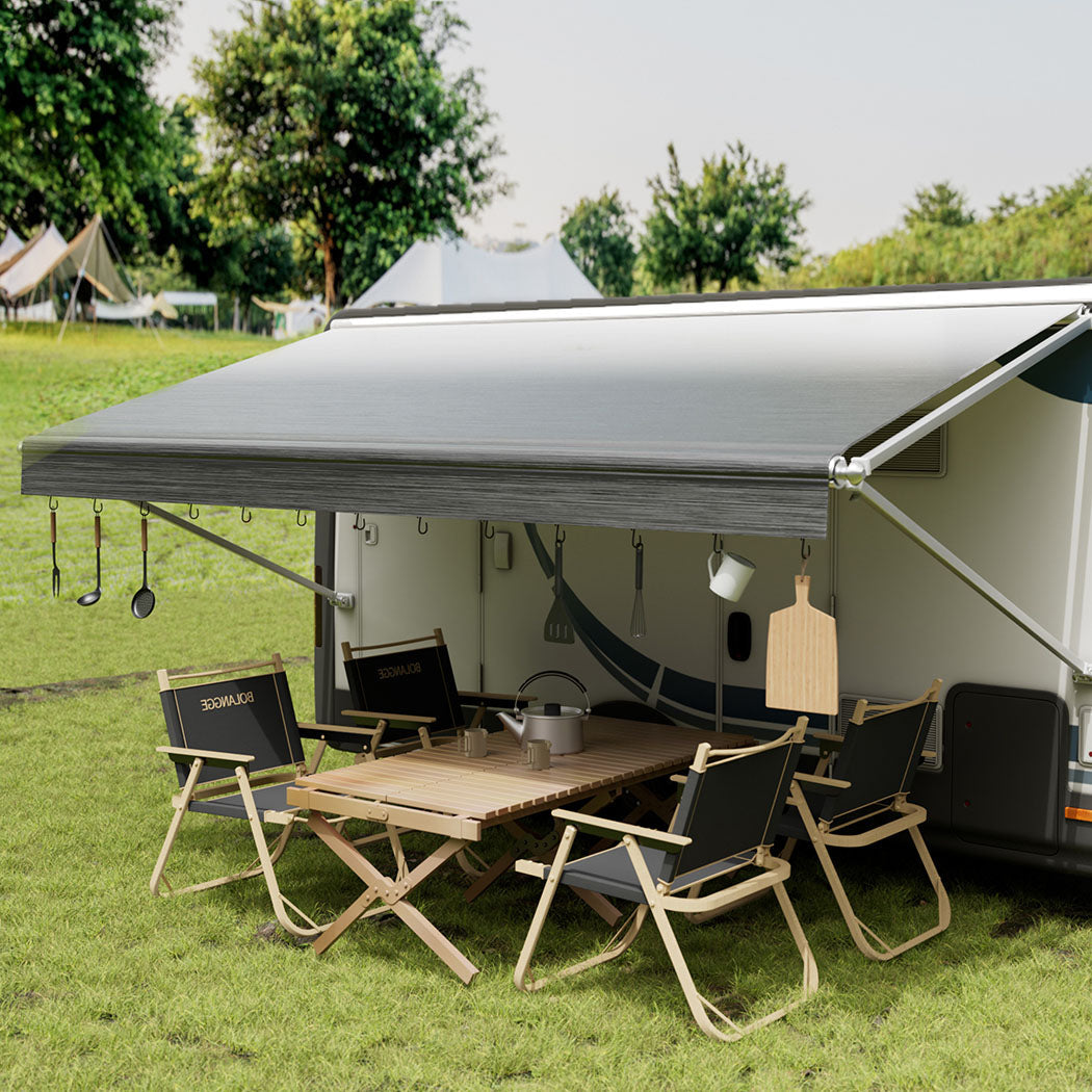 14Ft Rv Awning Fabric Replacement 18.05Oz Caravan Grey