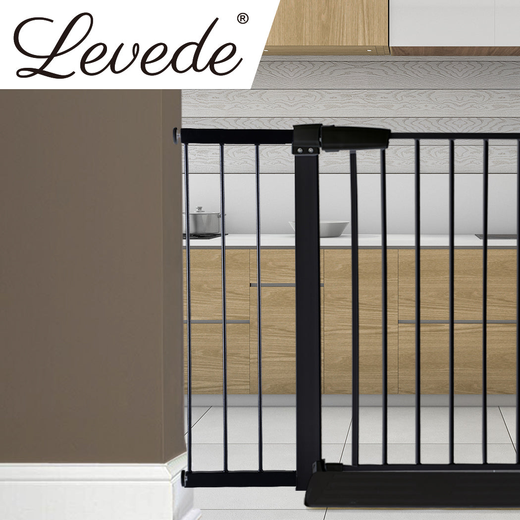 Baby Safety Gate Pet Barrier Black 20Cm Extension For Home Protection