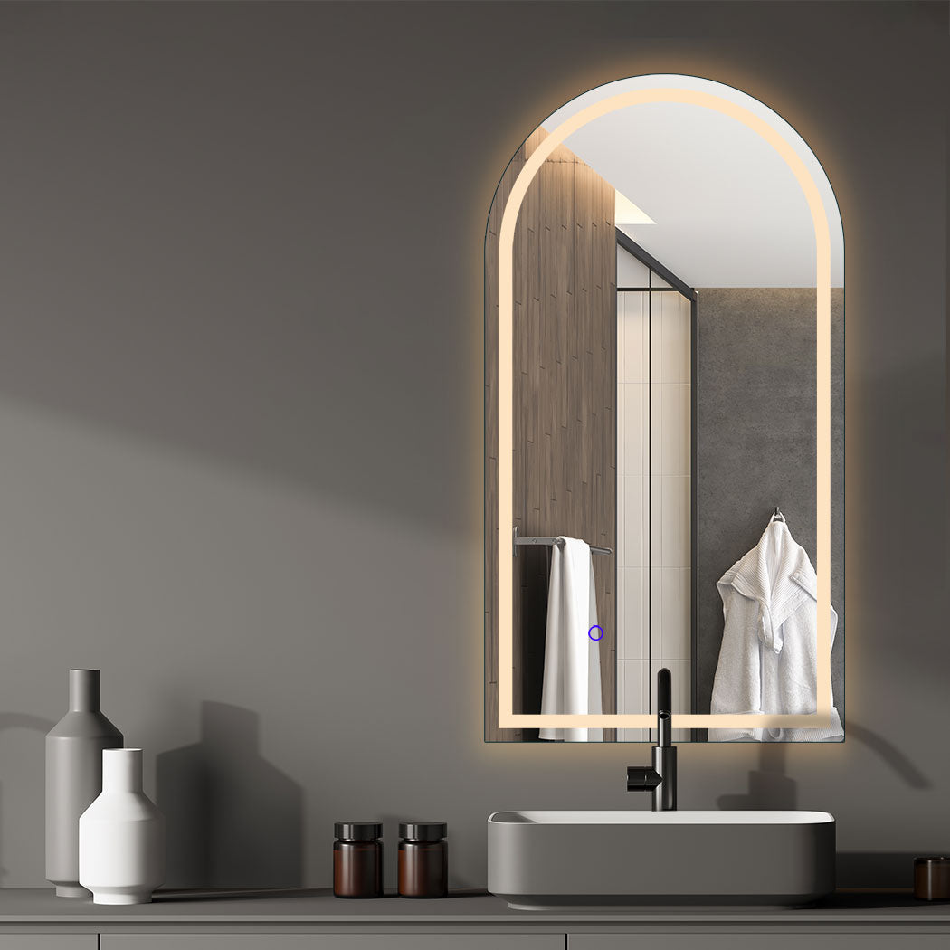 Emitto Led Wall Mirror Arch Anti Fog 50*90Cm 50X90
