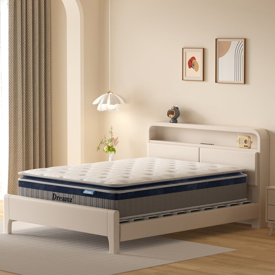Dreamz Spring Mattress Pillow Top All Sizes 32Cm