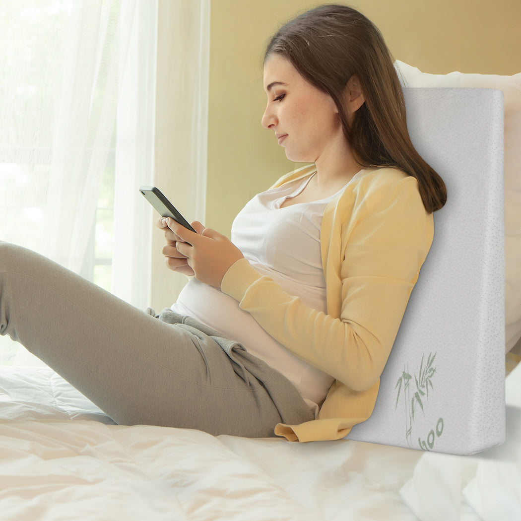 Dreamz Wedge Pillow Memory Foam White 10