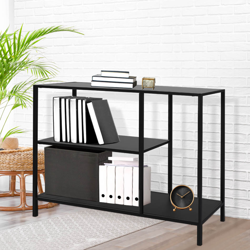 3 Tier Console Table Office Furniture Storage Modern Stylish Organizer For Workspace