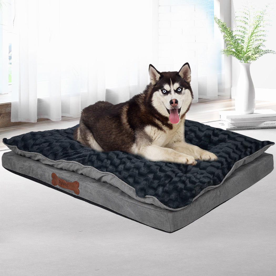 Dog Calming Bed Soft Plush Comfortable Warm Cushioned Support For Medium Dogs