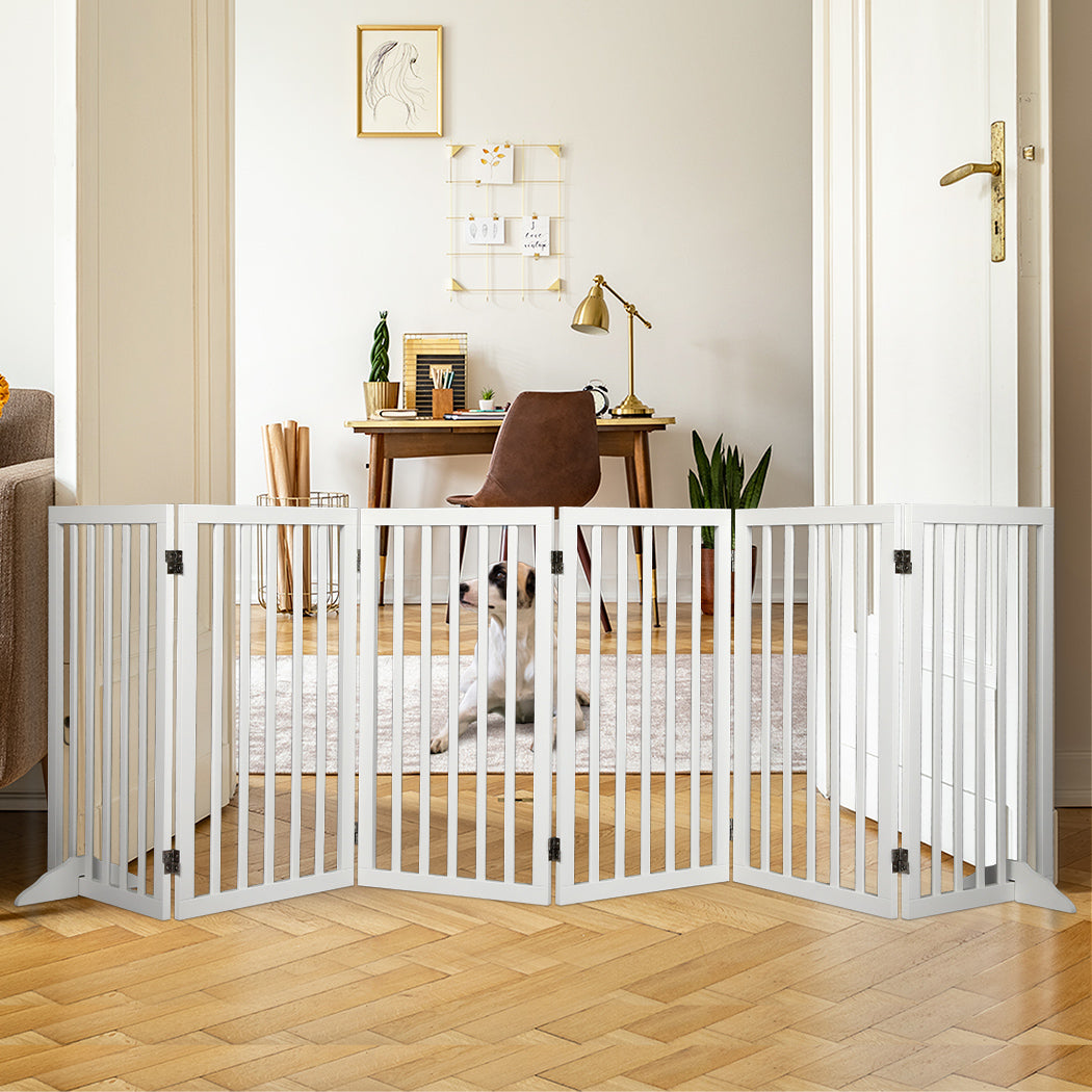 Pawz Pet Gate Dog Fence Safety White 10 Pack