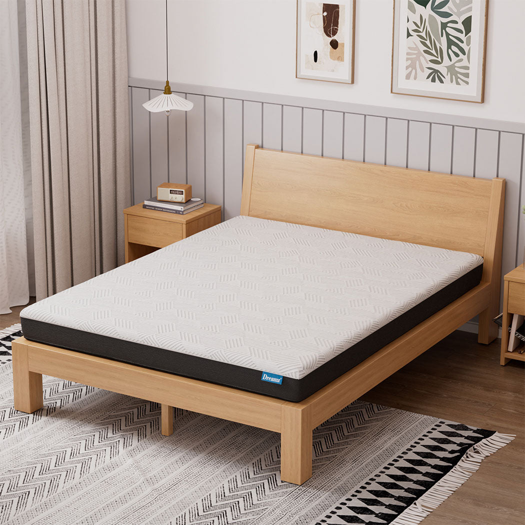 Queen Gel Memory Foam Mattress 15Cm Medium Firm Cooling Breathable Comfortable