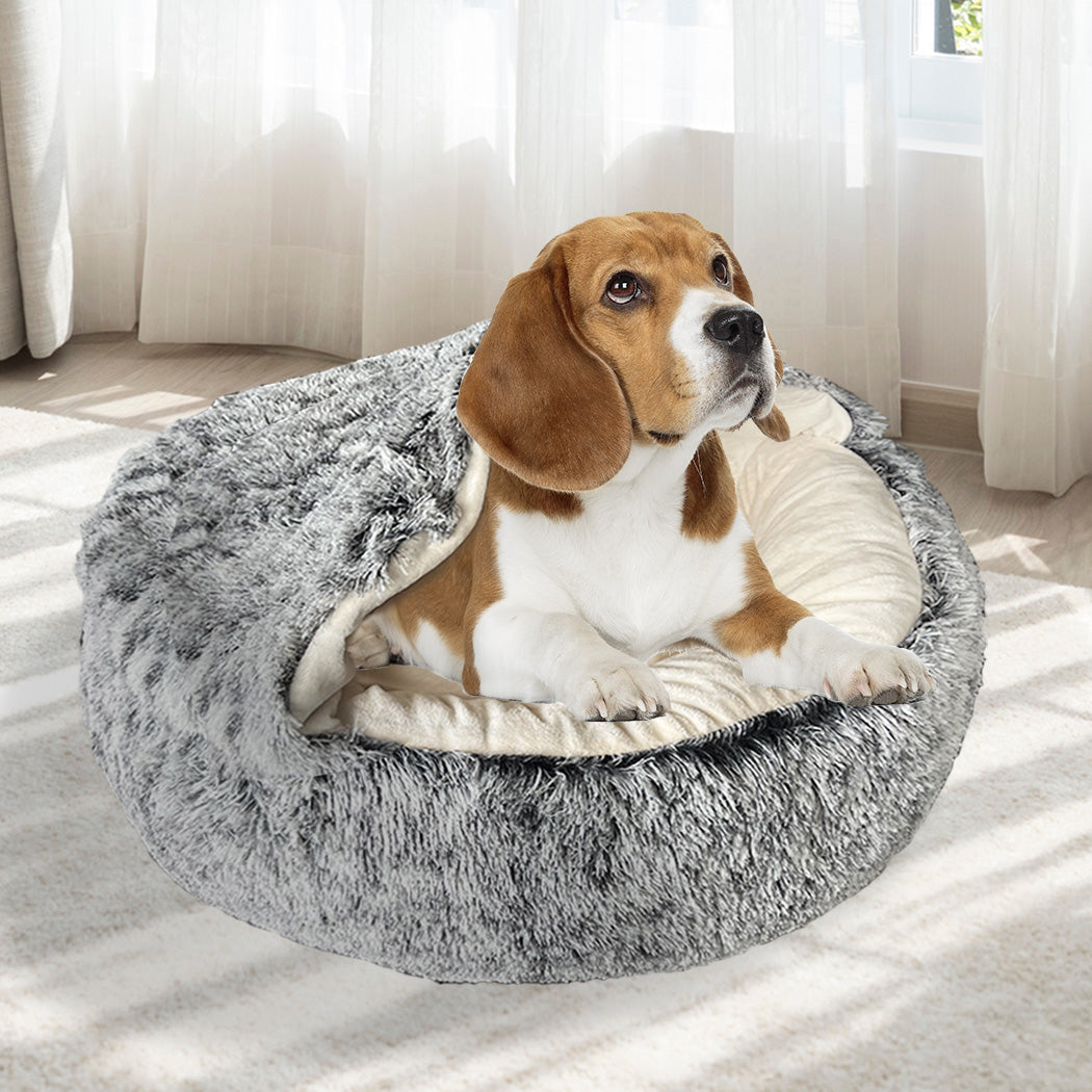 Pawz Pet Dog Calming Bed Warm Soft Plush M Medium