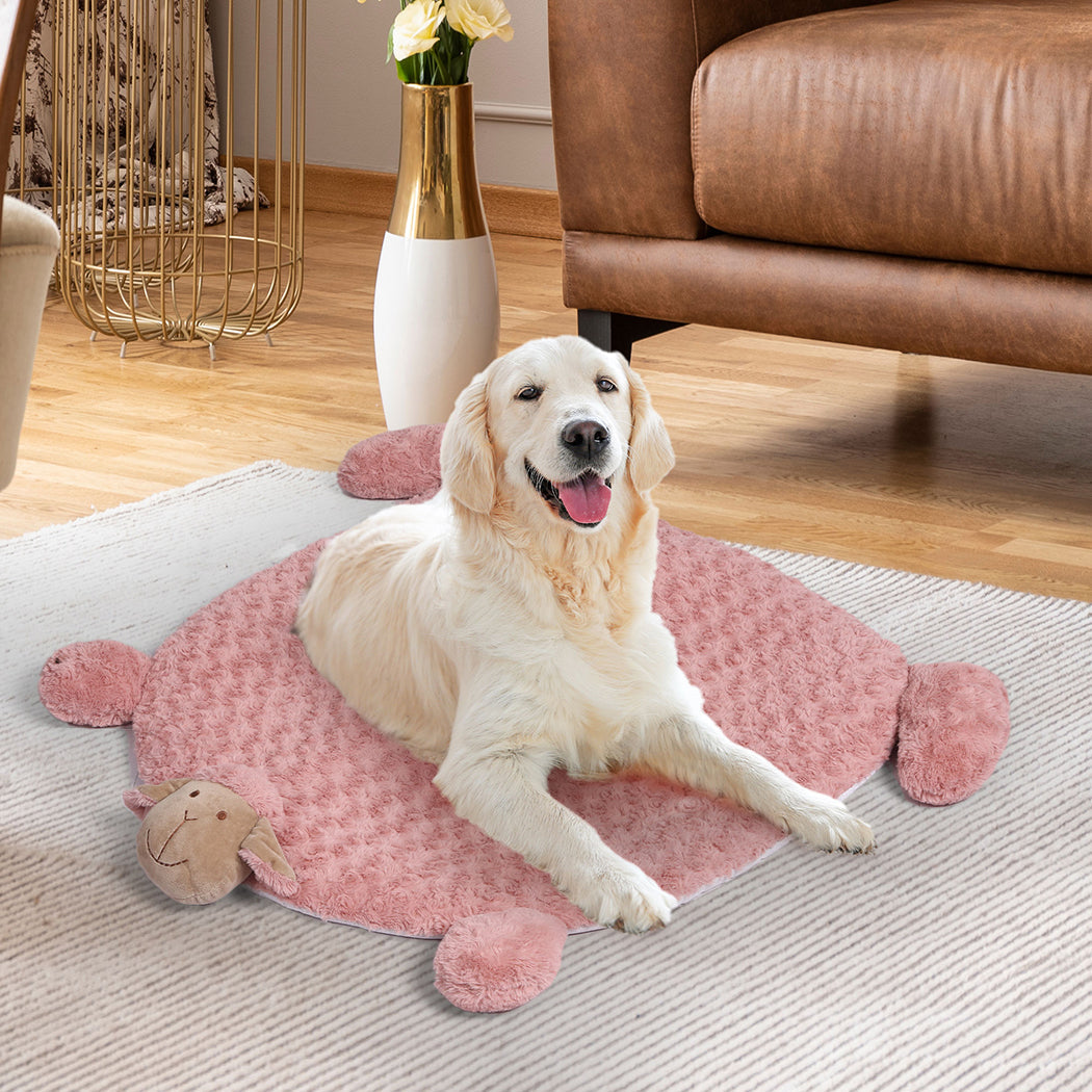 Pawz Pet Bed Cat Calming Beds Dog Squeaky L Pink Large
