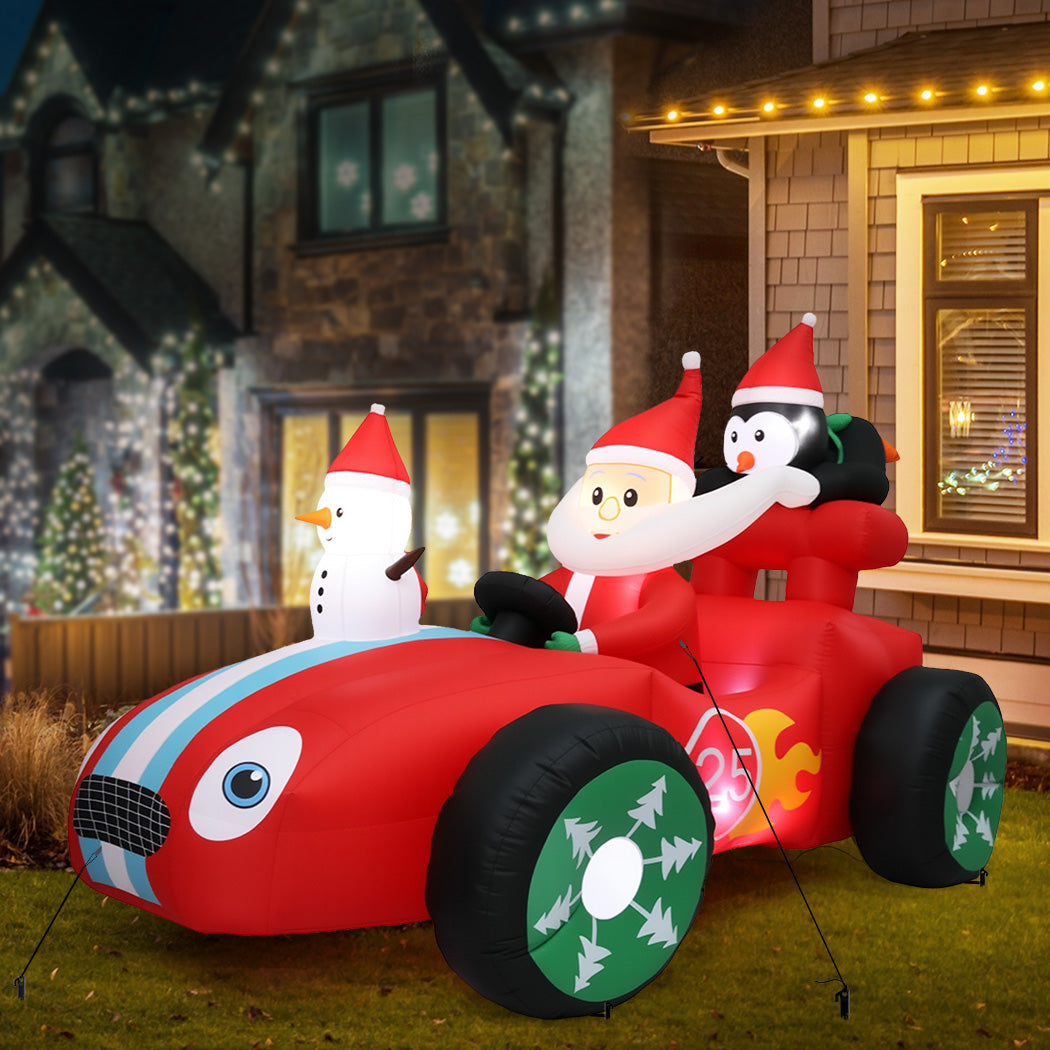 Santaco Christmas Inflatable 2.4M Racing Sleigh