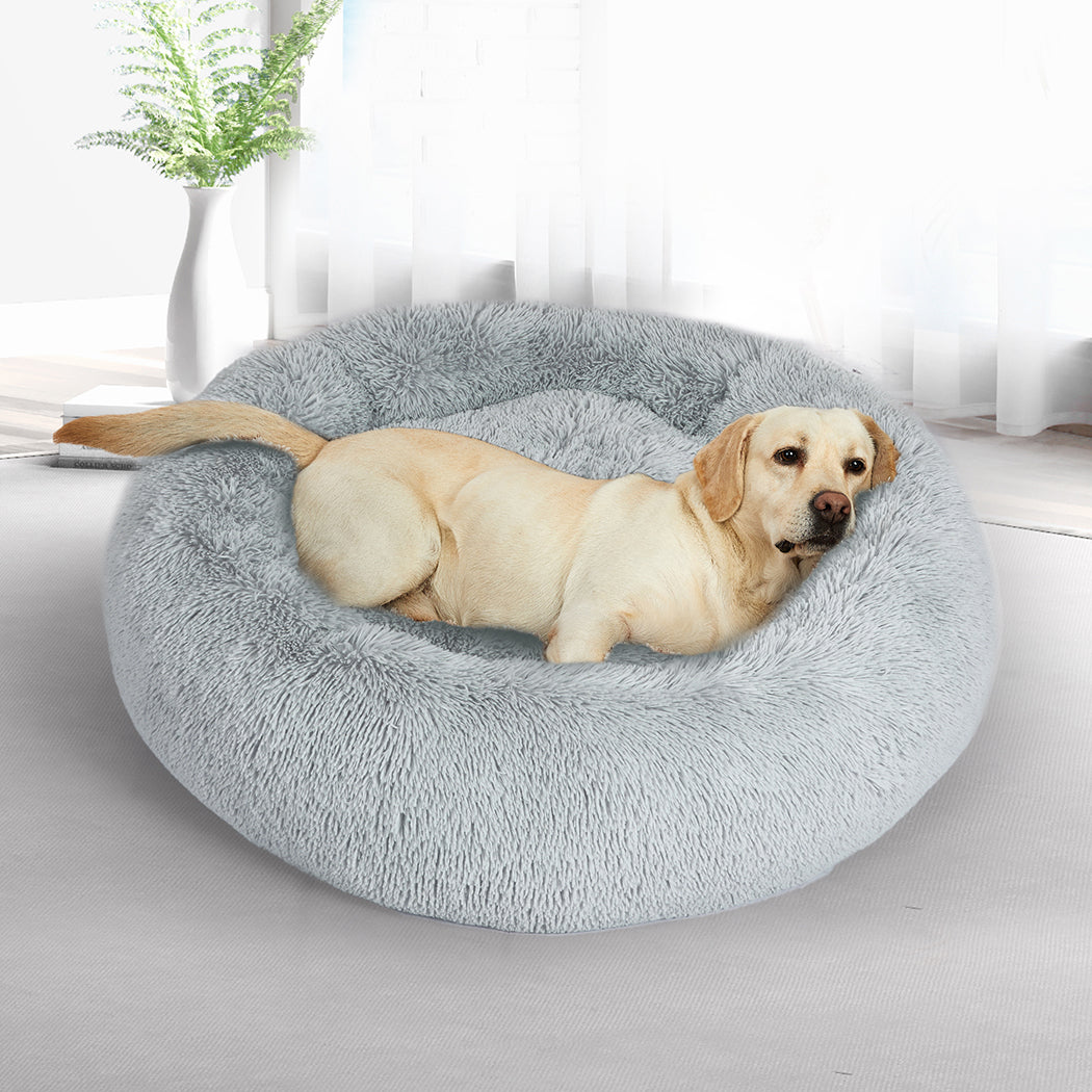 Pawz Extra Large Dark Grey Calming Pet Bed For Dogs