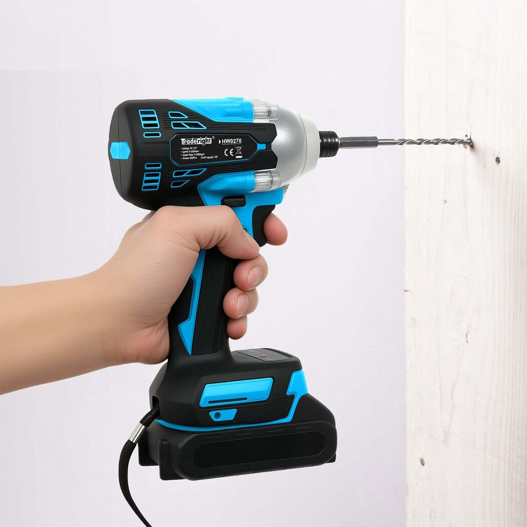 Traderight 21V Impact Driver Cordless400nm2x2.0Ahkit