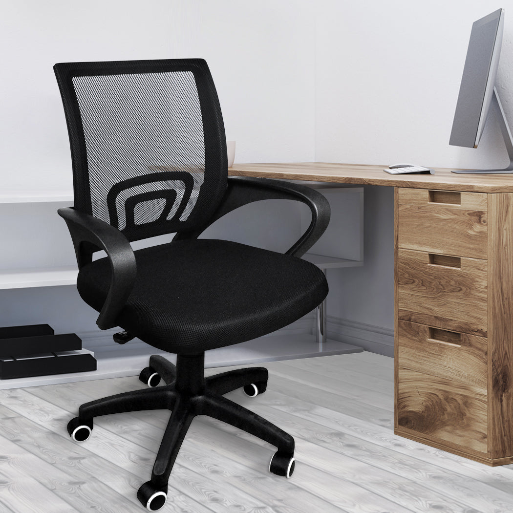 2X Office Chair Gaming Computer Black Ergonomic Seat Support