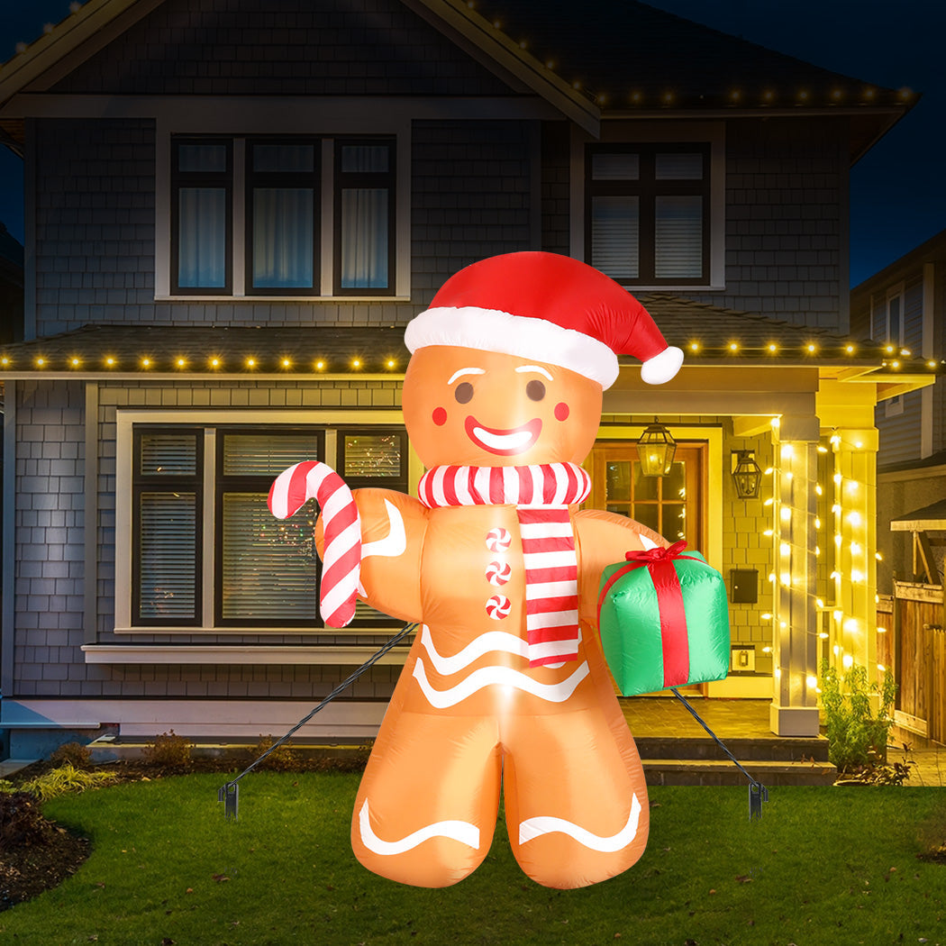 Santaco Christmas Inflatable Outdoor Gingerbread Man 2.5M