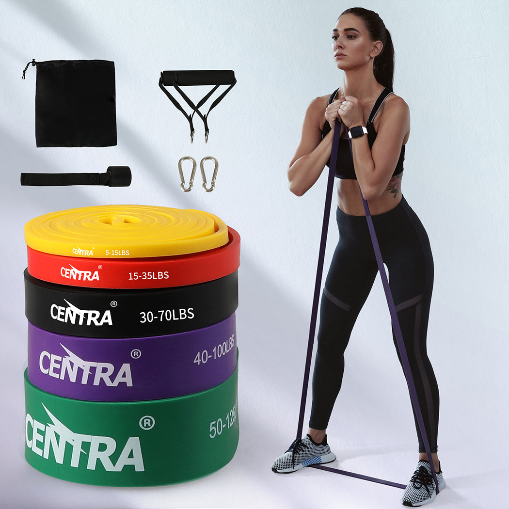 Centra Set Of 5 Heavy Duty Resistance Bands