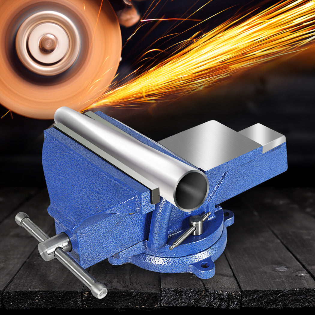 Traderight 8" Bench Vice Anvil Swivel 200Mm