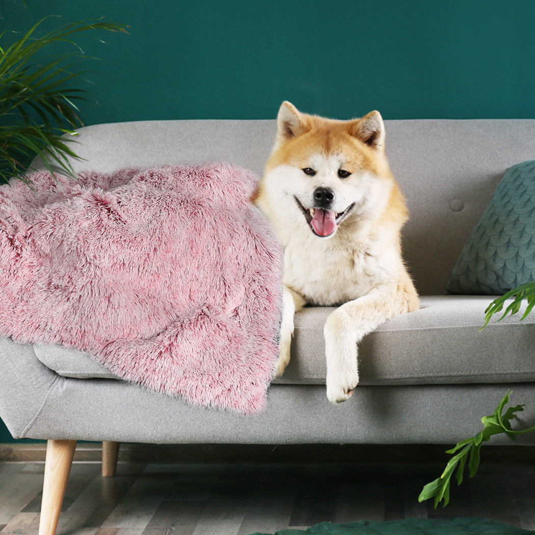 Pawz Dog Blanket Pet Cat Mat Puppy Warm Pink
