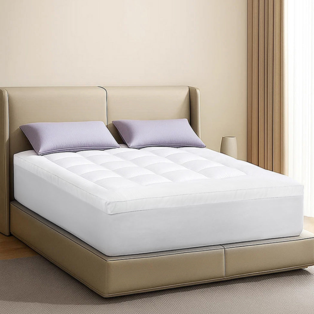 Dreamz Mattress Topper Pillowtop Cover Bed Protector Double