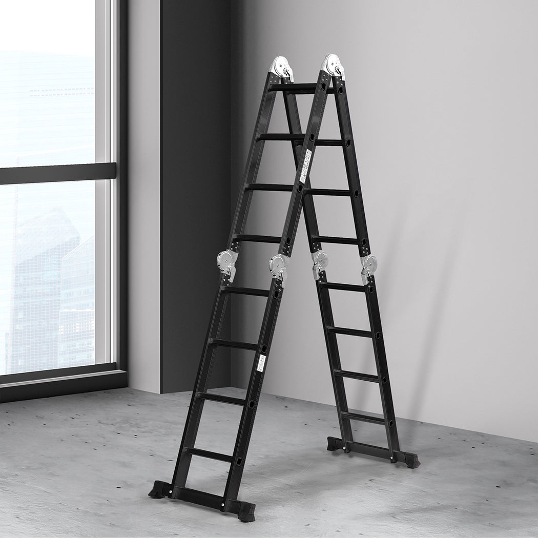 Traderight Multi Purpose Ladder Aluminium 4.7Meter