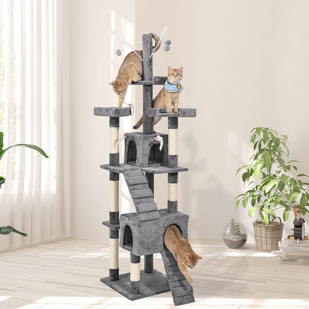 Pawz Cat Tree Scratching Post Scratcher Grey