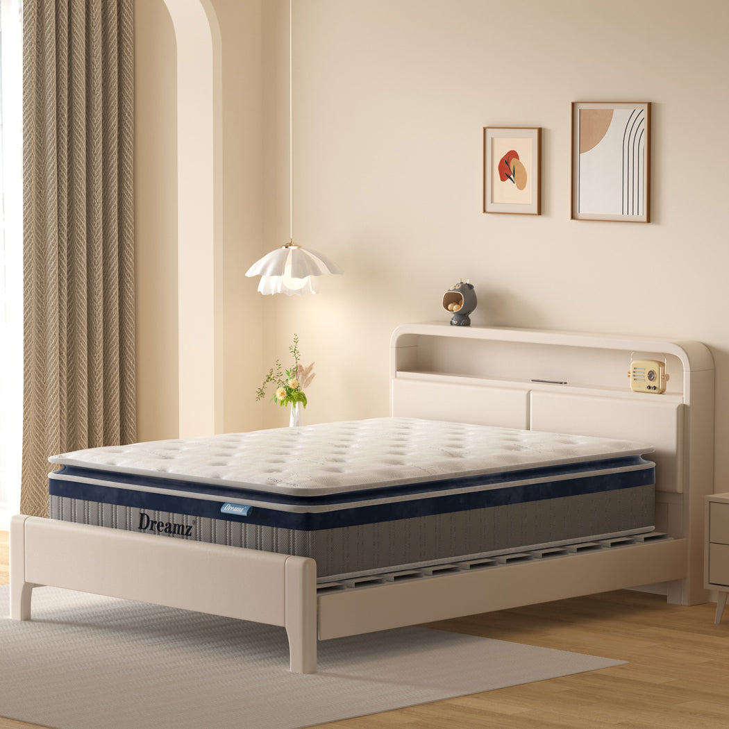 Dreamz Spring Mattress Pillow Top All Sizes 32Cm