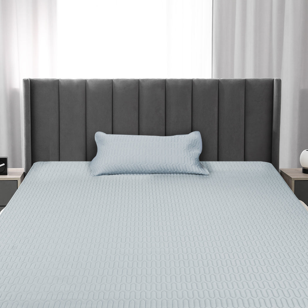 Dreamz Latex Cooling Bed Sheet Set Fitted 2Pcs Single
