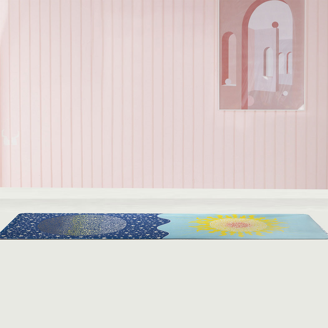 Centra Yoga Mat Foldable Non Slip Exercise Blue