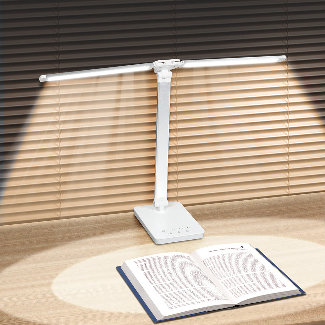 Emitto Double Head Desk Lamp Led Light Eye Caring Usb